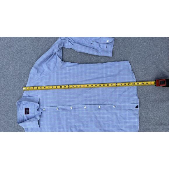 UNTUCKit Blue Plaid Casual Button Down Shirt - Picture 11 of 16